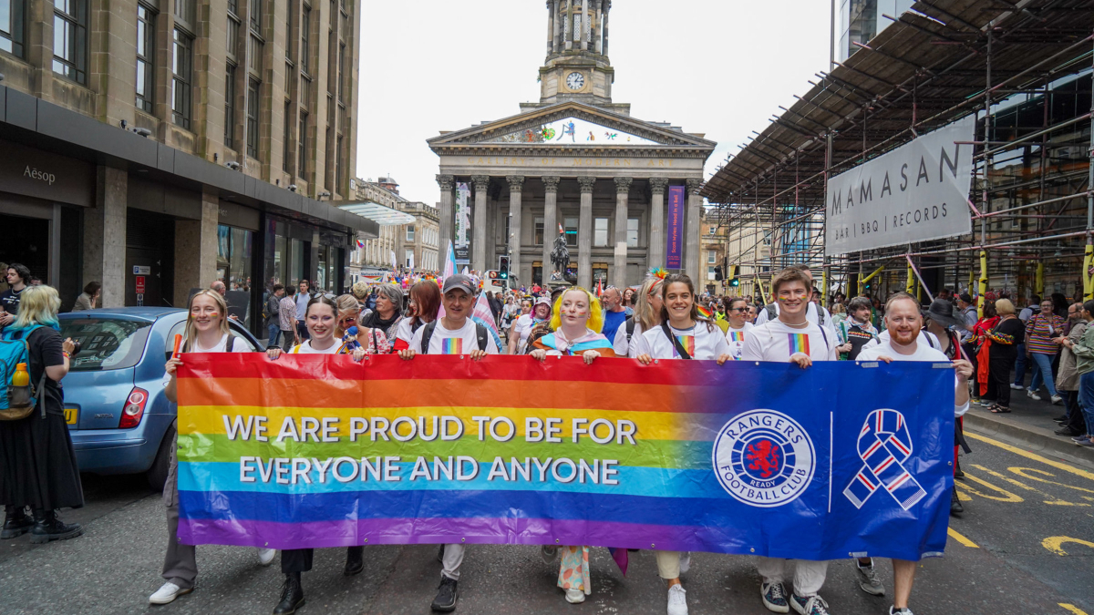 Rangers Takes Part in Glasgow’s Pride March 2024